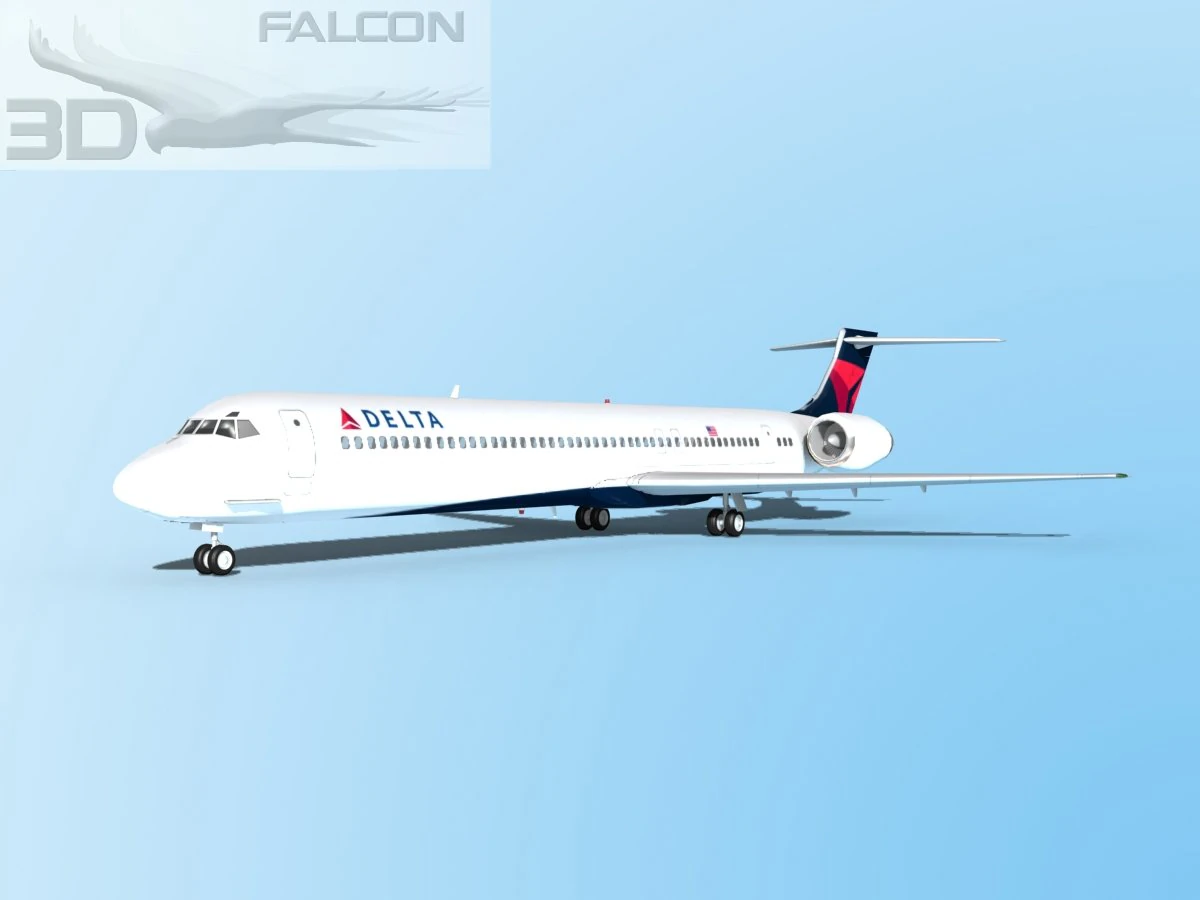 falcon3d md 80 delta 2 3D Model .c4d .max .obj .3ds .fbx .stl .blend
