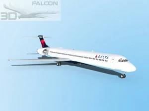 falcon3d md 80 delta 2 3D Model