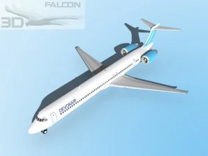 falcon3d md80 devonair Modello 3D