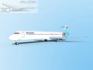 falcon3d md 80 devonair Model 3D