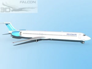 falcon3d md 80 devonair Model 3D