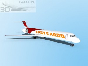 falcon3d md 80 fast cargo 3Dモデル