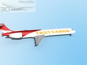 falcon3d md 80 fast cargo 3Dモデル
