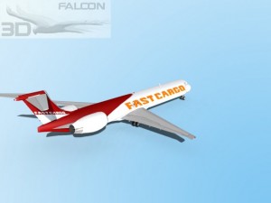 falcon3d md 80 fast cargo 3Dモデル