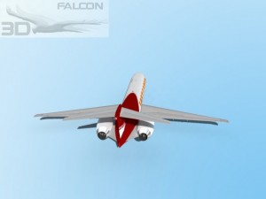falcon3d md 80 fast cargo 3Dモデル