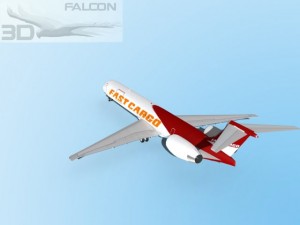 falcon3d md 80 fast cargo 3Dモデル