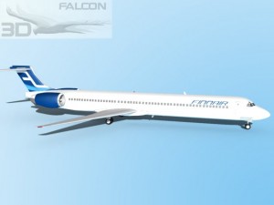 falcon3d md 80 finnair 3D Модель
