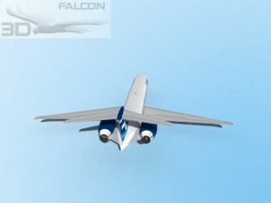 falcon3d md 80 finnair 3D Модель