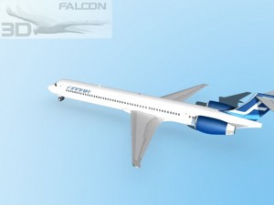 falcon3d md 80 finnair 3D Модель