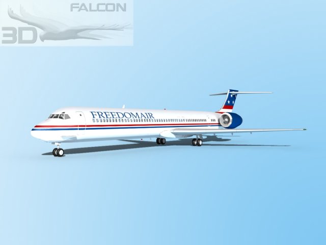 falcon3d md 80 freedomair 3D 模型 .c4d .max .obj .3ds .fbx .stl .blend