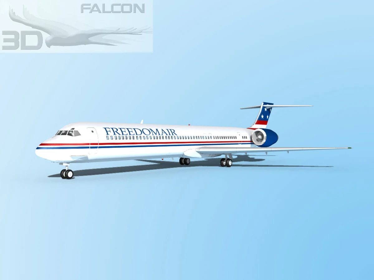 falcon3d md 80 freedomair 3D Model .c4d .max .obj .3ds .fbx .stl .blend 