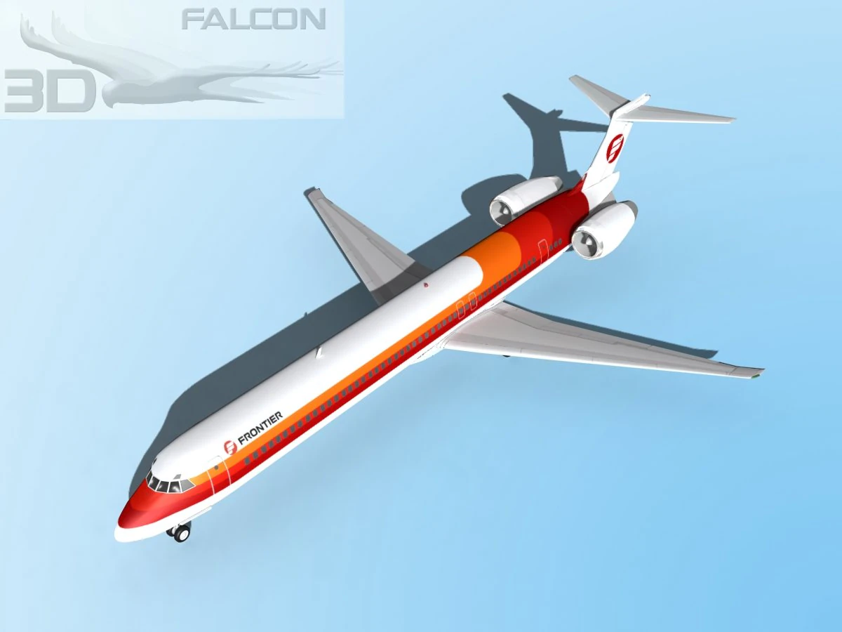 falcon3d md 80 frontier 3D Model .c4d .max .obj .3ds .fbx .stl .blend 