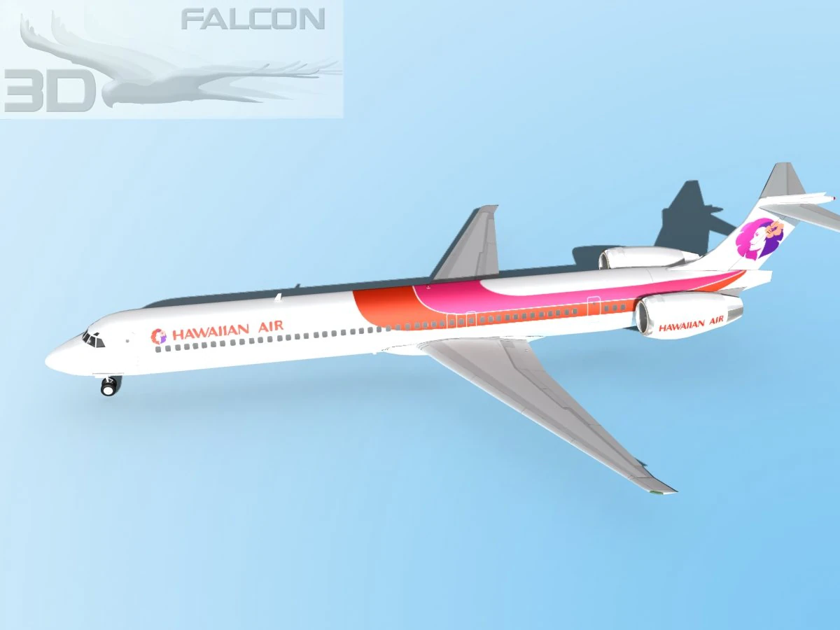 falcon3d md 80 hawaiian 3D Model .c4d .max .obj .3ds .fbx .stl .blend
