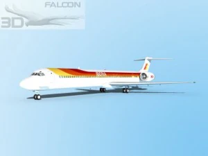 Falcon3D MD 80 Iberia 3D Modell