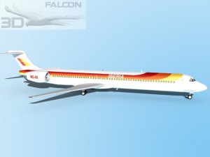 falcon3d md 80 iberia 3D Model