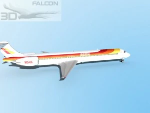 Falcon3D MD 80 Iberia 3D Modell