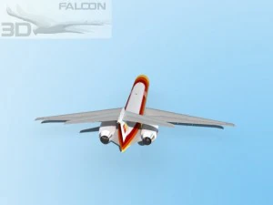 Falcon3D MD 80 Iberia 3D Modell