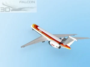 Falcon3D MD 80 Iberia 3D Modell