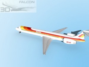 falcon3d md 80 iberia 3D Model