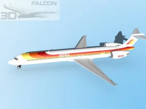 Falcon3D MD 80 Iberia 3D Modell