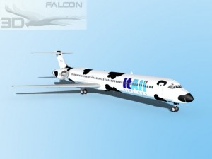falcon3d md 80 itali airlines Model 3D