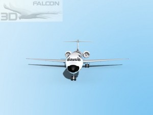 falcon3d md 80 itali airlines 3D Модель