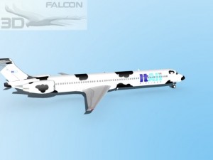 falcon3d md 80 itali airlines 3D Модель