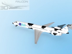 falcon3d md 80 itali airlines 3D Модель
