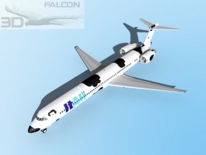 falcon3d md 80 itali airlines 3D Модель