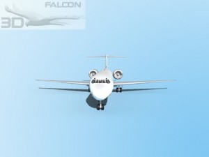 falcon3d md 80 itali airlines 2 3D Model