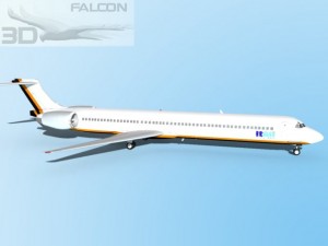 falcon3d md 80 itali airlines 2 3D Model