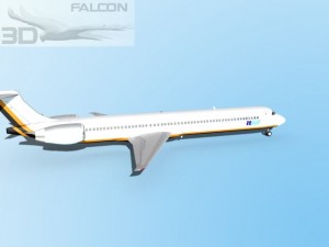 falcon3d md 80 itali airlines 2 3D Model
