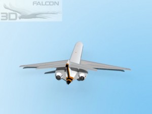 falcon3d md 80 itali airlines 2 3D Model