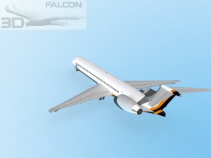 falcon3d md 80 itali airlines 2 3D Model