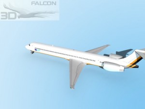 falcon3d md 80 itali airlines 2 3D Model
