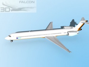 falcon3d md 80 itali airlines 2 3D Model