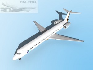 falcon3d md 80 itali airlines 2 3D Model