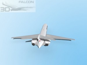 falcon3d md 80 japan airlines 3Dモデル