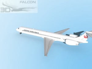 falcon3d md 80 japan airlines 3Dモデル