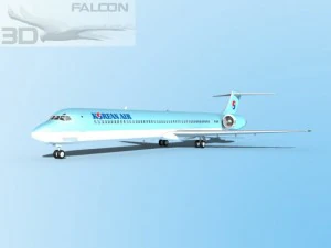 falcon3d md 80 korean air 3D Model