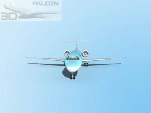 falcon3d md 80 korean air 3D Model