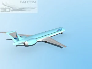 falcon3d md 80 korean air 3D Model