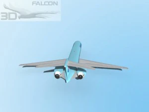 falcon3d md 80 korean air 3D Model