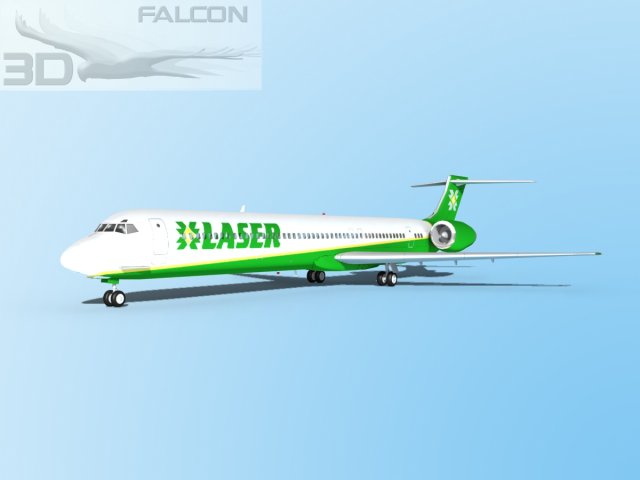 falcon3d md 80 laser 3D Model .c4d .max .obj .3ds .fbx .stl .blend 