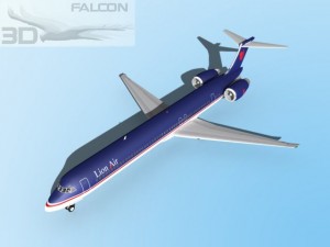 falcon3d md 80 lion air Model 3D