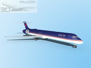 falcon3d md 80 lion air Modelo 3D