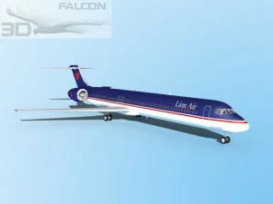 falcon3d md 80 lion air 3D Model