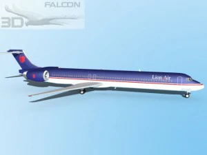 falcon3d md 80 lion air 3D Model