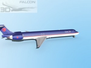 falcon3d md 80 lion air Modelo 3D