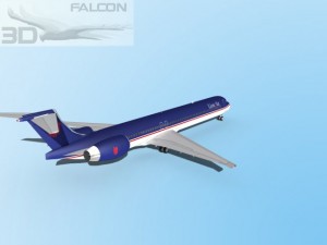 falcon3d md 80 lion air Modelo 3D